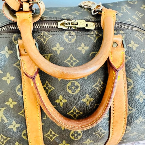 AUTHENTIC LOUIS VUITTON KEEPALL 50 MONOGRAM WITH DUST BAG LUGGAGE SET VI881 - Picture 8 of 16